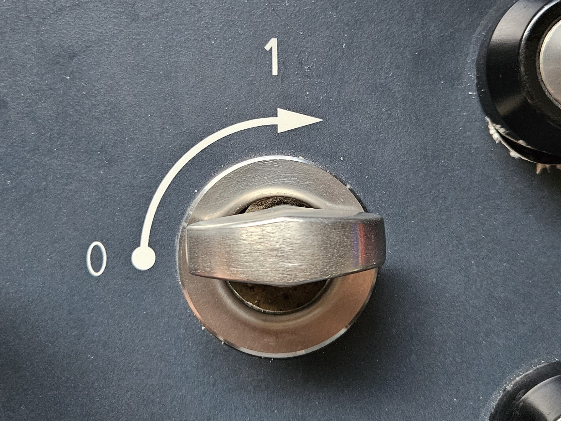 Interrupteur à clé sur 0